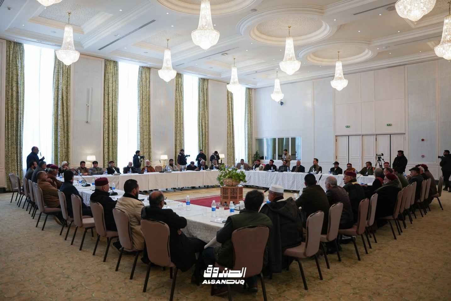 اجتماع مع مشائخ وأعيان الجبل الأخضر